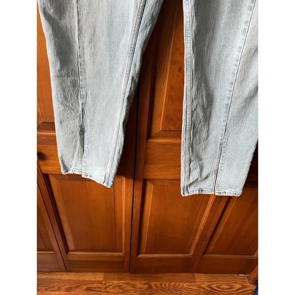 Abercrombie & Fitch Women's Curve Love The 90s Straight Ultra High Rise Jeans 20 - Picture 3 of 11